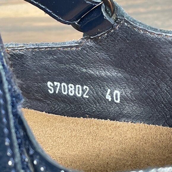 Naot Kirei Shoes Womens Size 9 Blue Leather Suede Orthopedic Comfort Mary Jane - Picture 15 of 15